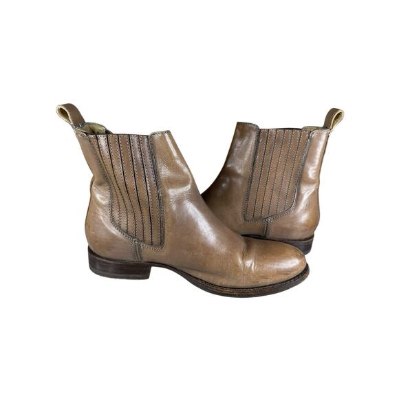 Frye Women’s Chelsea Leather Boots Brown Size 9 B Slip-On Ankle Booties - Picture 3 of 10